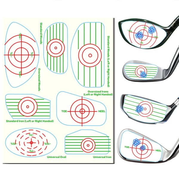 AIDS Golf Impact Aufkleber Ball Impact Marke Zielaufkleber Training Aid Tape Labels Aufkleber Putter Treffer Aufkleber