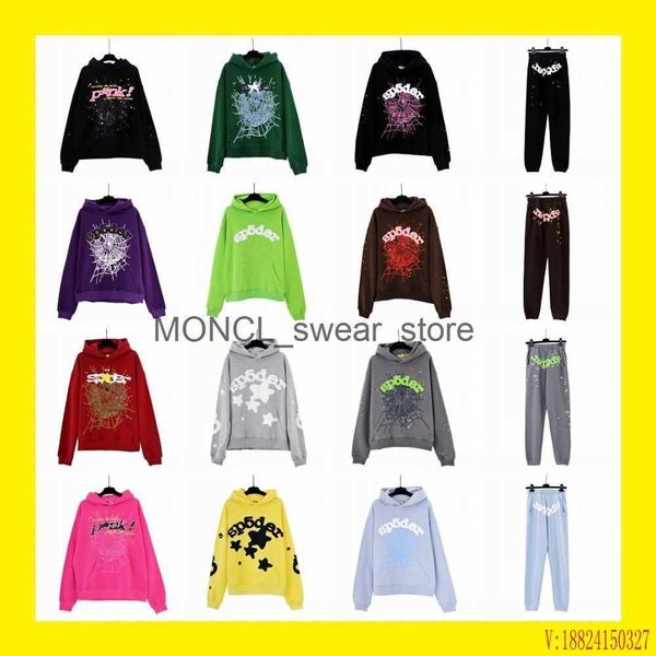 Erkekler Pantolon Mens Ceketler Hip Hop Şarkıcısı Young Thug Aynı Stil Köpük Mektup Çift Hoodie Pink H240330