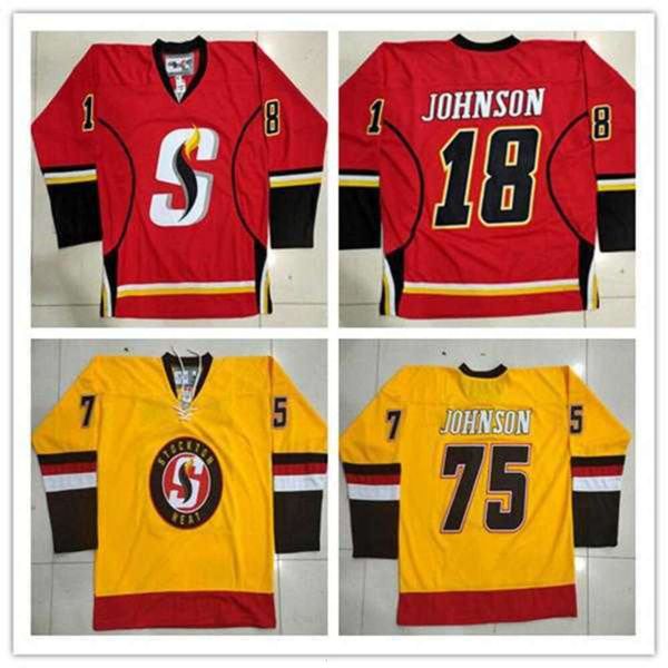 24S 2020 Stockton Heat Hockey-Trikot, Hockey-Trikot, bestickt, genäht. Passen Sie Trikots mit beliebiger Nummer und Namen an