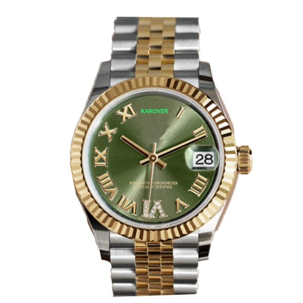 31 мм женские часы автоматические дизайнерские часы Мужские механические часы наручные часы с сапфировым стеклом линзы из нержавеющей стали ремешок подруга montre С коробкой водонепроницаемой