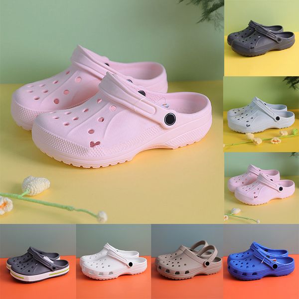 sandali firmati ciabatta uomo donna cro fibbia scarpe zoccoli ciabatte per bambini classico triplo nero bianco rosa baby blue verde rosso sandalo scarpe