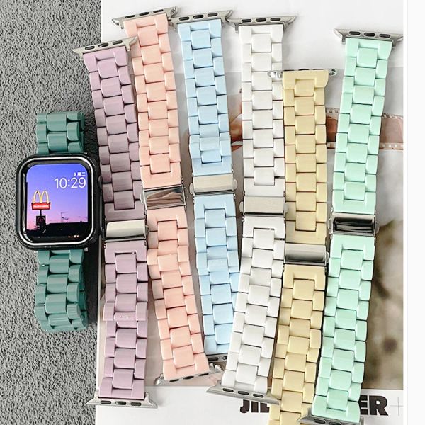 Cinta di caramelle per Apple Watch 8/Ultra/7/SE 49mm 41mm 45mm 38/42mm 44mm 44mm 40mm Smart Link Link Bracciale Iwatch Series 5 4 3 6 Banda