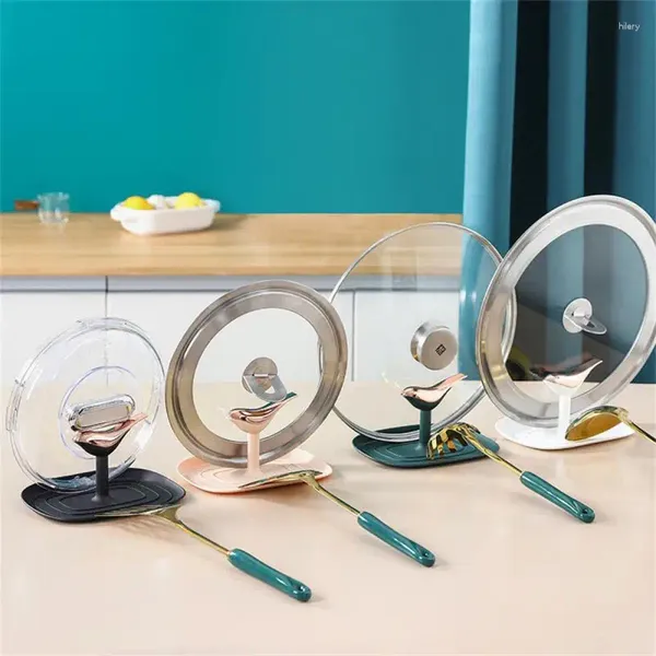 Mesa de armazenamento de cozinha Material ecológico não tem medo de umidade Design ondulado de três círculos fácil de limpar integrado