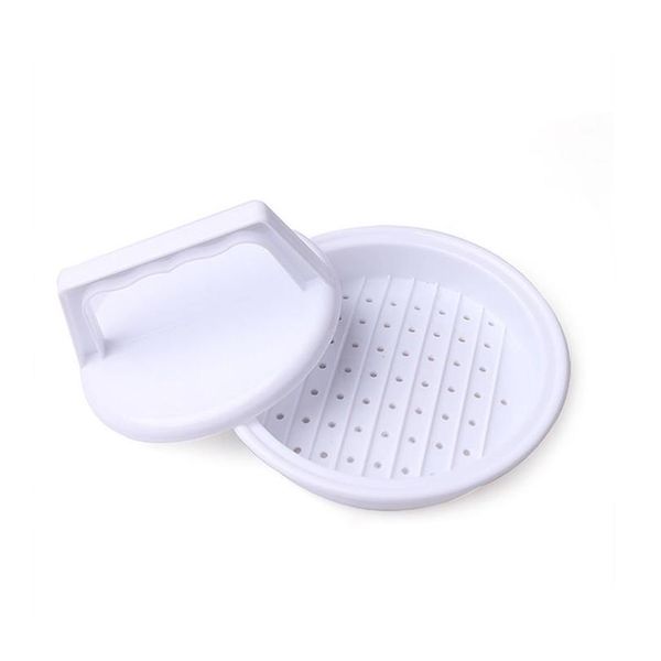 Carne Pollame Strumenti Plastica Hamburger Patty Fare Stampo Mtifunction Maker Presskitchen Gadget Hamburger Presser Fmt2057 Drop Delivery Hom Otqly