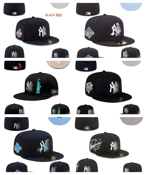 Cappelli aderenti di design per adulti Cappello piatto da baseball Fit Logo NY Ricamo regolabile Sport all'aria aperta Hip Hop Pescatore Berretto in rete SF019