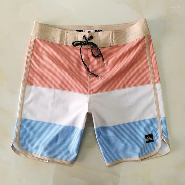 Erkekler için Mens Shorts Board Brand Classic 4-Yolcu Elastikiyet Su Geçirmez Bermuda Shors Beach Surf Fitnss Hızlı kuru pantolonlar