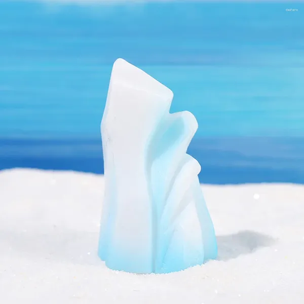 Decorações de jardim 8 pcs artesanato iceberg micro paisagem mini floeberg decoração estátua em miniatura estatueta de aquário modelo minúsculo