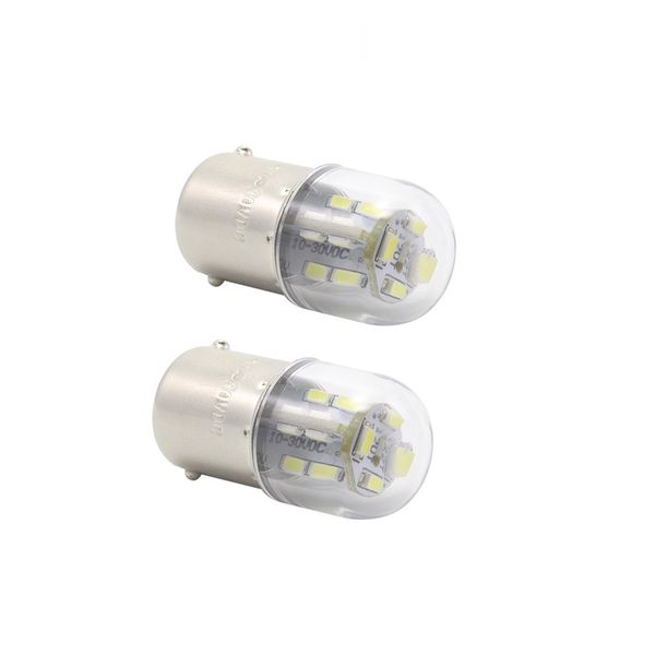 2pcs 6V LED Bulb 1156 BA15S G18 R5W R10W 12V 24V Apparecchiatura Bulbs Indicatore di attrezzatura da 2W Lampada segnale