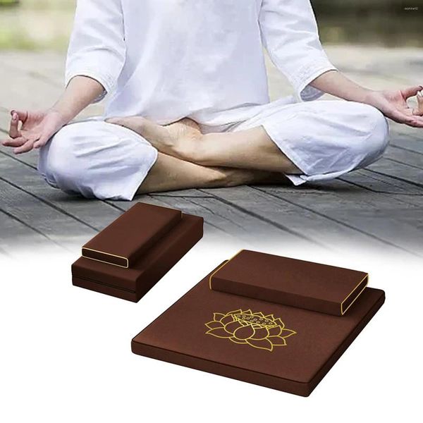 Cuscino Tappetino Yoga Set Cuscino per sedia traspirante Seduta da meditazione per cenare nel patio Cerimonia del tè sul balcone