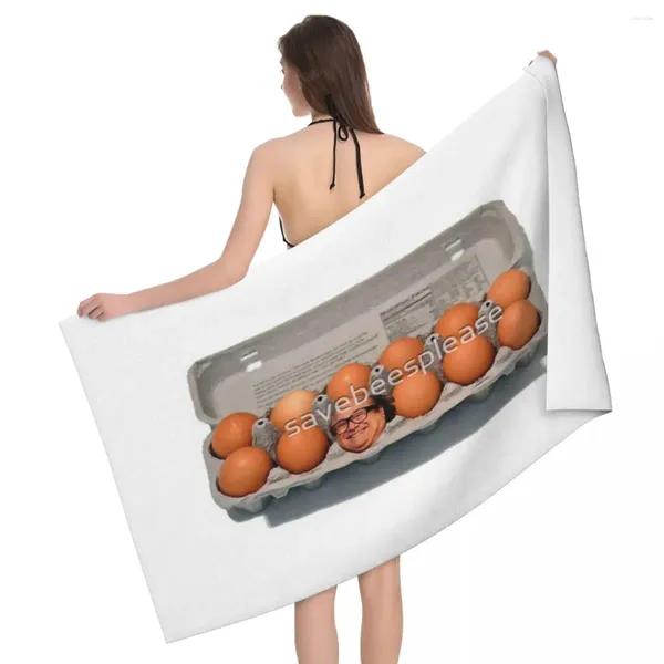 Handtuch Danny Egg Devito 80x130cm Badewasserabsorbierend Für Picknick Hochzeitsgeschenk