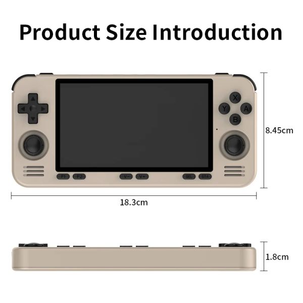 Powkiddy New RGB10MAX3Pro Retro Handheld Game Console Supports PS Emulator da 5,5 pollici di videogioco Liux Video Game Player per bambini