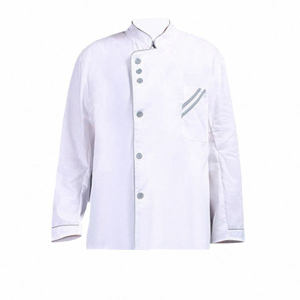 Мужчины женские шеф -повара Куртка Приготовление одежды Униформа