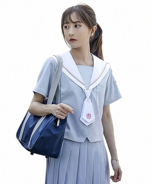 Conjunto de uniforme escolar, uniforme de estudante, gravata, terno de marinheiro, mesa, uniforme escolar japonês, menina, verão, y9gu #