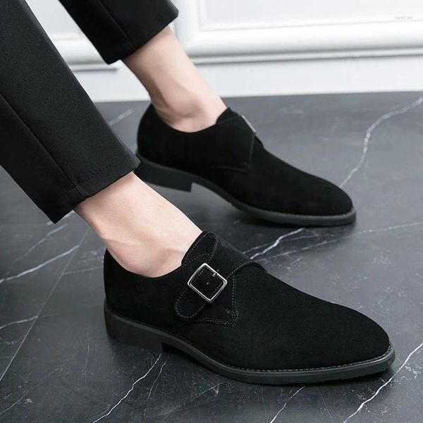 Freizeitschuhe Leder Herren Atmungsaktiv Business Büro Zum Fahren Slip-On Wildleder Gentleman