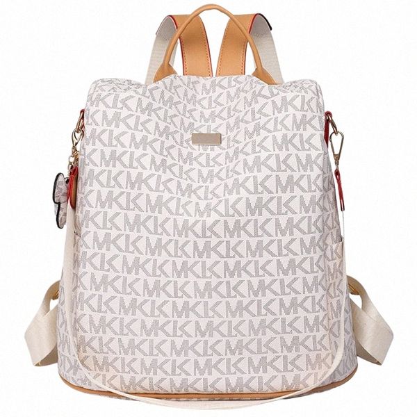 2023 Große Kapazität Anti-Diebstahl-Rucksäcke Fi Gedruckt PVC Rucksack Mama Reisetaschen Frauen Kleine Marke Designer Schultaschen G6lx #