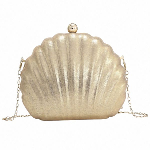 Frauen Clutch Bag Abend Clutch Hochzeit Braut Fi Shell Kette Party Tasche Hochzeit Porm J638 #