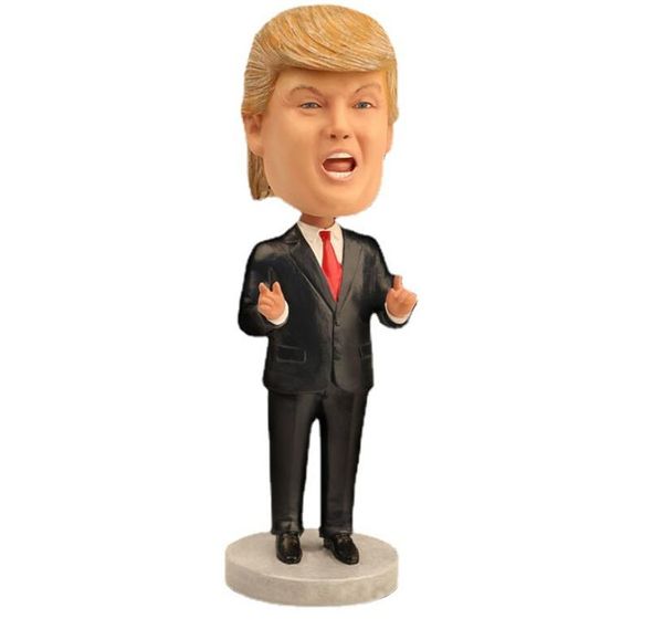 Trump Persönlichkeit Puppe Modell Ornamente Lustige Cartoon Handwerk Figuren Puppen Charakter Modelle Realität Puppen Harz Desktop Dekor Hause Büro Dekoration