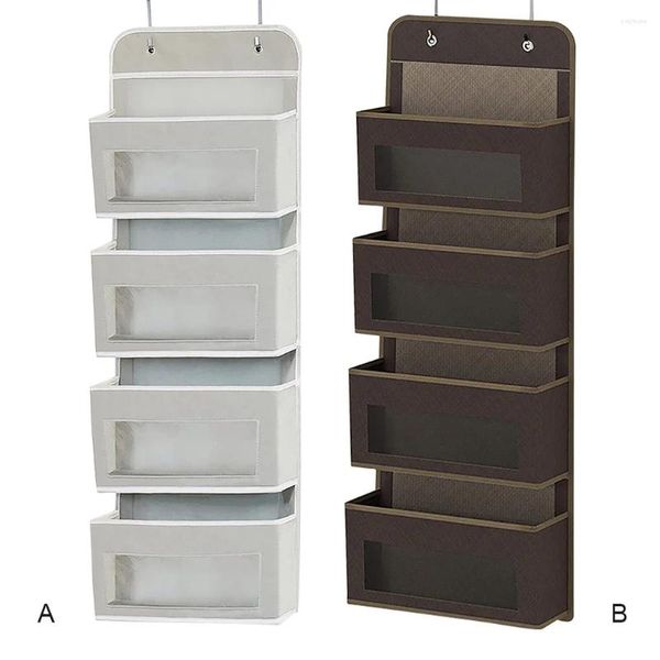 Aufbewahrungsboxen, Hängetasche, 6 Beutel, Wohnzimmer, Spielzeug, Hut, Netztasche, Rack, Haushalt, Spielzimmer, platzsparender Regal-Organizer, Grau