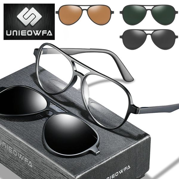 Солнцезащитные очки авиационный магнитный зажим на очках рамки для мужчин оптические миопийские очки рамы рецепт пилот -поляризованный магнитный зажим на солнцезащитных очках