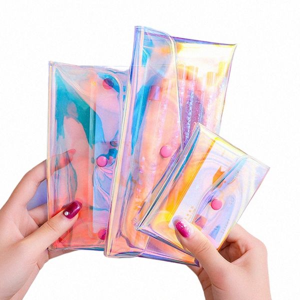 Pvc transparente saco de cosméticos feminino maquiagem armazenamento claro organizador w viagem portátil de higiene pessoal multifuncti bolsa saco q185 #