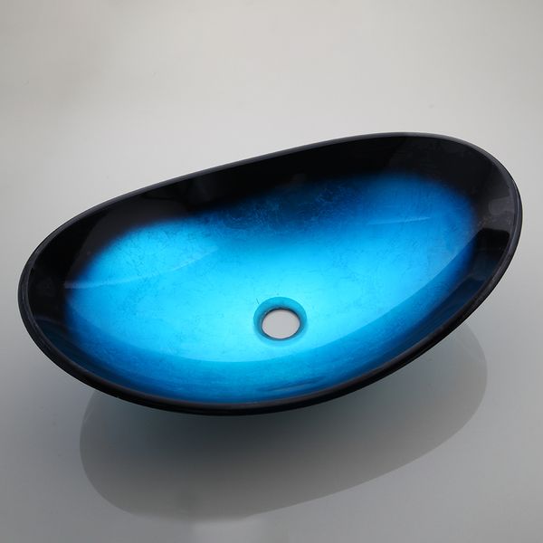 Jieni Blue Memted Glass Basin раковина смеситель