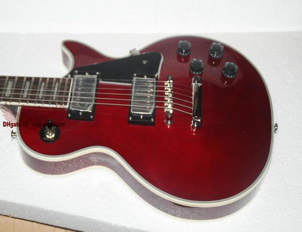 Nova chegada loja personalizada vinho vermelho guitarras elétricas guitarras fábrica outlet7638259