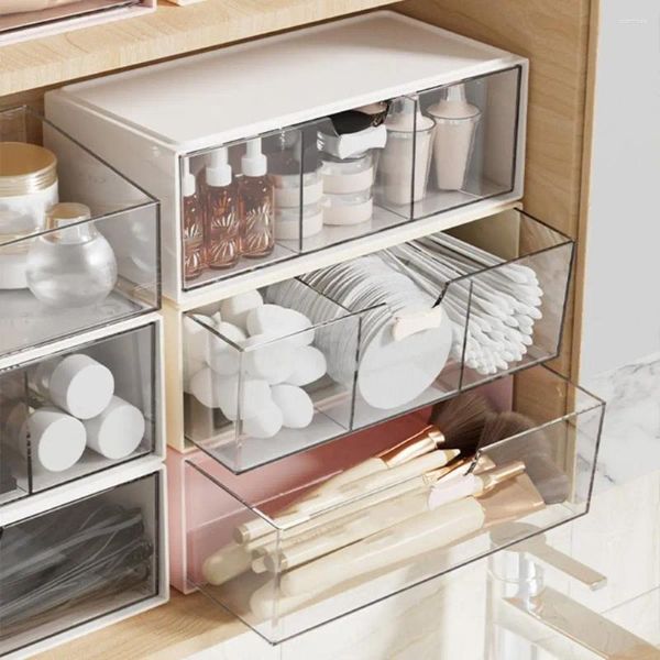 Depolama Kutuları Ayna Dolabı Kutusu Kozmetik Ruj Rafı Banyo Masaüstü Organizasyon Çekmece Türü Çok Katmanlı