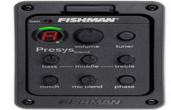 Fishman Presys Blend 301 Dual Mode Guitar Preamp EQ Tuner Piezo Pickup Equalizer System con Pickup Mic Beat Board 5818781