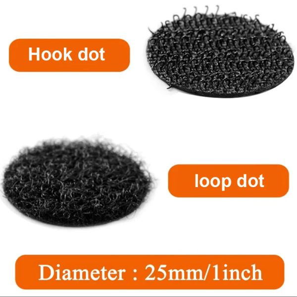 DOT -Aufkleber Selbstkleber Befestigungsband Punkte 10/15/20/25/30 mm starker Kleberaufkleber Scheibe Weiß schwarz