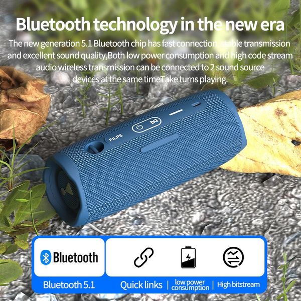 Высококачественный портативный Bluetooth-динамик Flip 6, мощный звук и глубокие басы, водонепроницаемые и пыленепроницаемые динамики IPX67, дропшиппинг