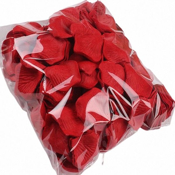 100pcs renkli aşk romantik sıcak ipek gül yapay yaprakları düğün partisi pembe kırmızı fr dekorati gülleri c6i4#