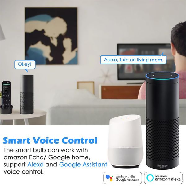 Corui Rgbcw e27 B22 Wi -Fi Smart Dumm Liging Timer Timer Voice Tuya SmartThings Smart Life и Alexa Google Home Control