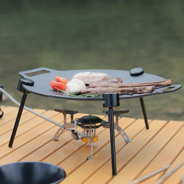 Grills 36 cm BBQ Kit da grill kit grill kit coreano piatto barbecue plancha para para cocinar da campeggio esterno padella