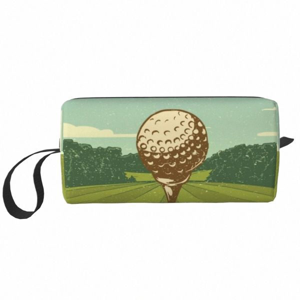 Viaggio Carino Golf Sport Borsa da toilette Kawaii Golfista Golf Trucco cosmetico Organizzatore Donne Beauty Storage Dopp Kit Box L71T #