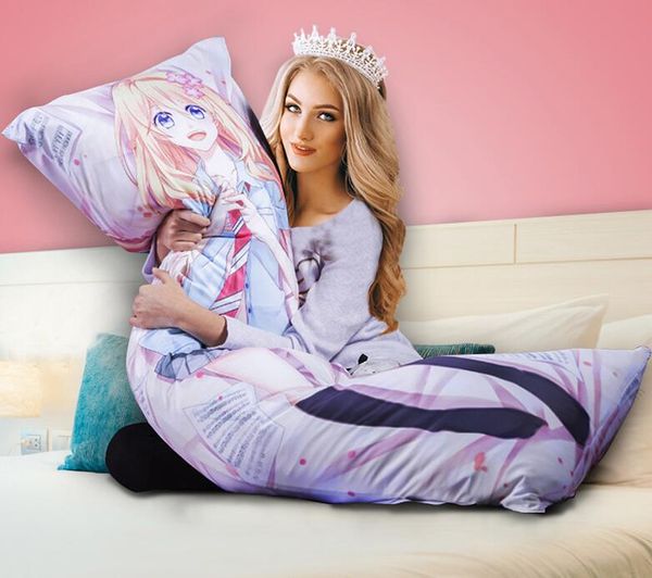 60*180 cm japanisches Anime -Spiel Otaku Dekorative Dakimakura Geschenke Bettzeug umarmen Körperkissen Fall