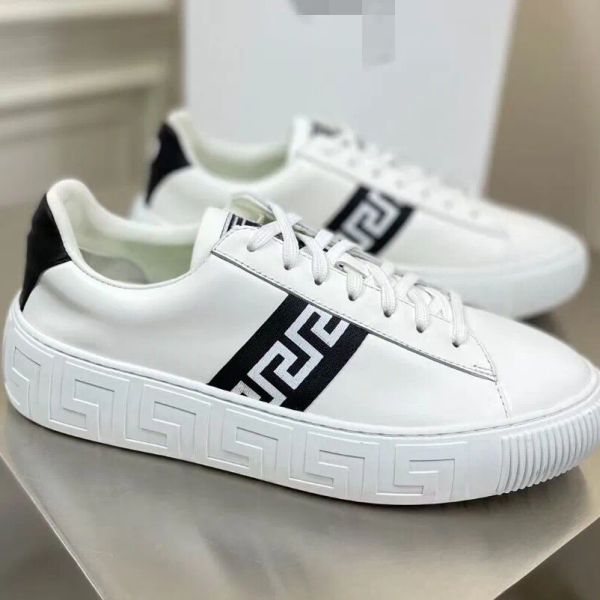 Fen Dii Seashell Barok Greca Spor Sneakers Tasarımcı Erkekler Ayakkabı Düşük Top Dantelli Sneaker Lüks Marka Sıradan Ayakkabı Moda Açık Koşucu Trainer Platform Ayakkabı
