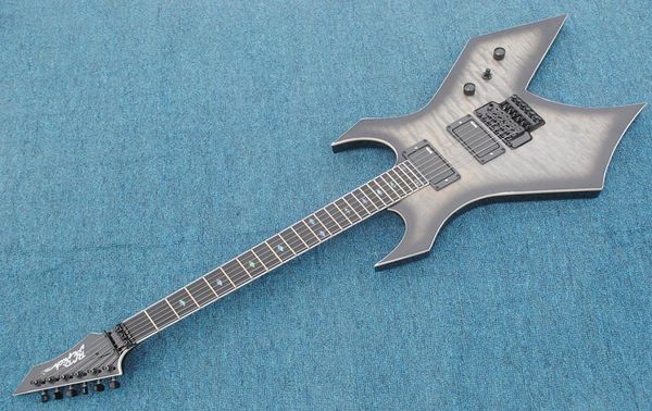 Neue skorpionförmige BC Rich-E-Gitarre. Gesteppte Ahornfurnier-Heavy-Metal-Rock-Alien-Gitarre8706063