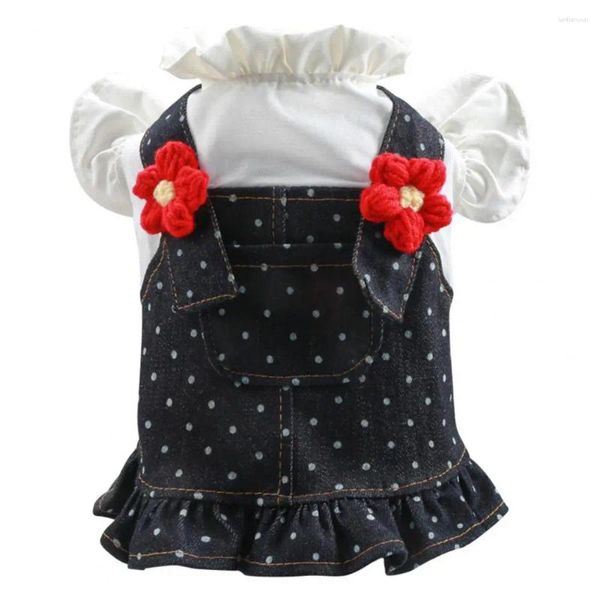 Abbigliamento per cani da pet Halter Abito a pois POT PULLA CHIUSA ADORABLE POCCHINA PRIMA PACCHIA PICCOLA SCAGLIA DEL FROPRO ROSSO DEGNI GIORNO GIORNALITÀ