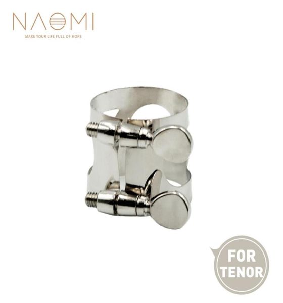 Naomi tenor sax bocal ligadura de metal para saxofone tenor bocal com parafusos duplos peças de sopro 6561807