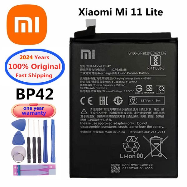 2024 года 100% xiaomi Оригинальная батарея для Xiaomi 11 Mi11 / Mi 11 Pro / Mi11 11 Ultra / Mi11 11 Lite BM4X BM55 BP42 Батарея