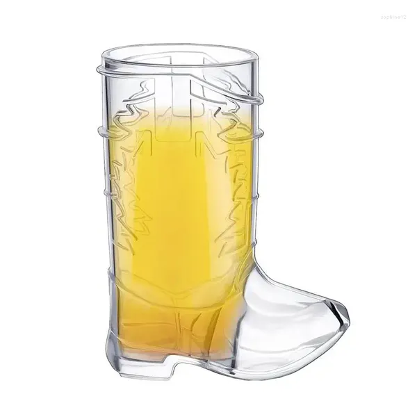 Weingläser, durchsichtig, Cowboy-Stiefel, S-Glas, Whiskey-Bierbecher, Junggesellinnenabschiedsdekorationen