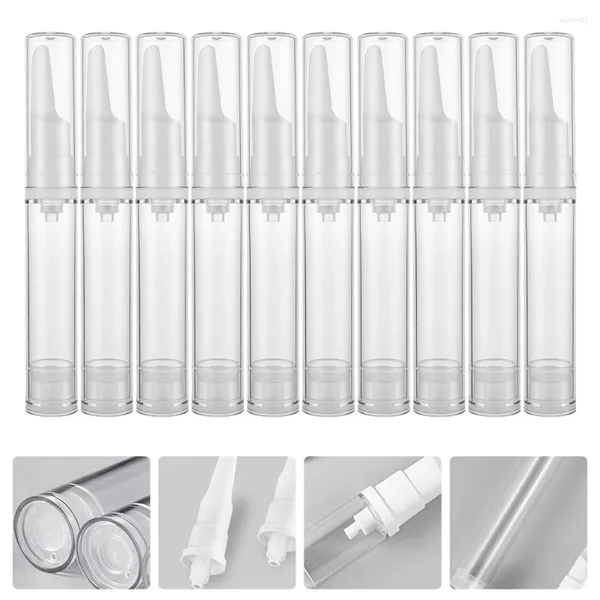 Garrafas de armazenamento 10pcs 10ml Bomba de soro ocular Airless vácuo vazio garrafa recarregável