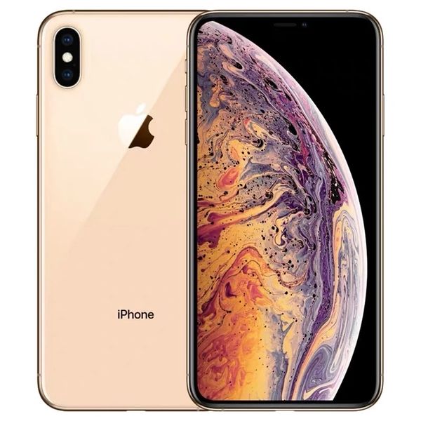 Apple iPhone XS MAX 4G LTE, desbloqueado, telefone celular usado 6.5 