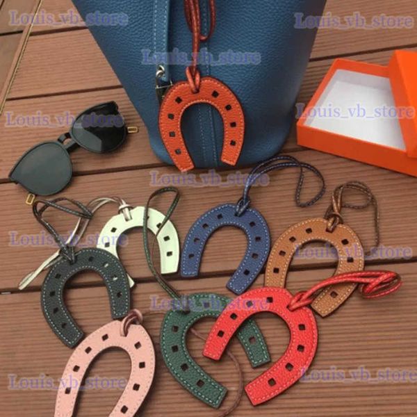 Portachiavi Cordini PU Pelle Zoccolo di cavallo Ferro di cavallo Portachiavi Borsa Portachiavi Portachiavi Portachiavi Borsa con ciondoli Accessori per borse per donne e ragazze T240330