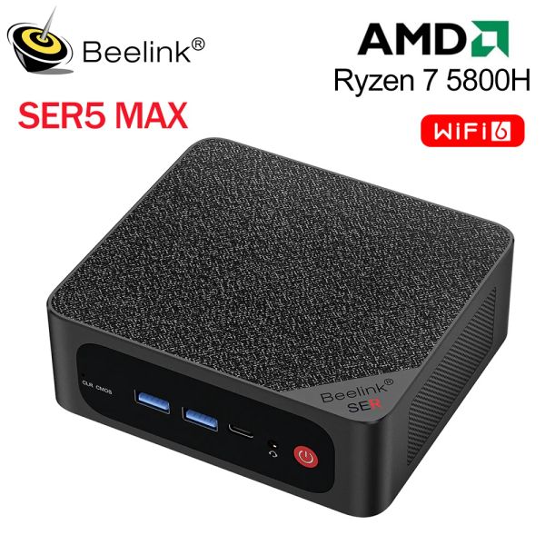 Beelink Mini PC Ser7 Amd Ryzen 7 7840HS 5800H 5700U 5 5560U Ser5 Pro Ser6 Max Gaming Computer Wifi6 DDR5 SSD