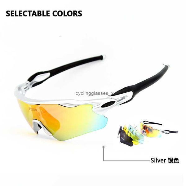 Óculos de ciclismo Ftiier polarizados para esportes ao ar livre, corta-vento para homens e mulheres, equipamentos de mountain bike