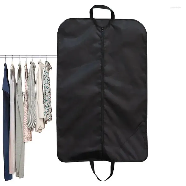 Sacos de armazenamento Saco de transporte de roupas de viagem com alças portátil à prova de poeira terno oxford pano capa protetor para camisa