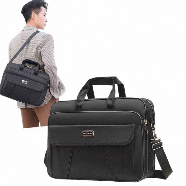 15,6-17 Zoll Aktentasche Busin Laptoptasche Notebook Tasche Abdeckung Fall Arbeit Umhängetaschen Menger Schulter Handtasche Bürotaschen S6re #