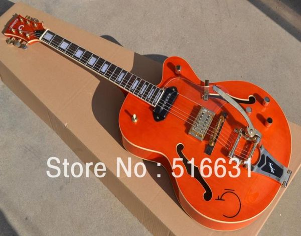 6120 Falcon JAZZ laranja guitarra elétrica corpo oco GUITARS6100853