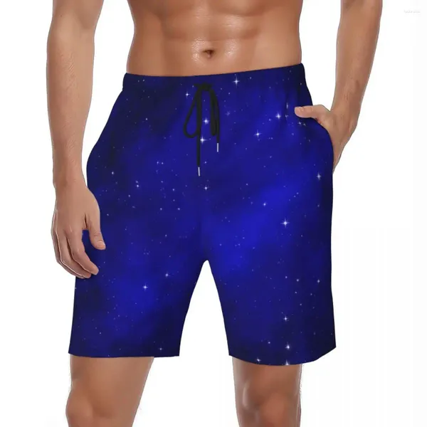 Pantaloncini da uomo Costumi da bagno Galaxy Stars Board Summer Blue Sky Stampa Pantaloni corti vintage Abbigliamento sportivo da uomo Costume da bagno ad asciugatura rapida